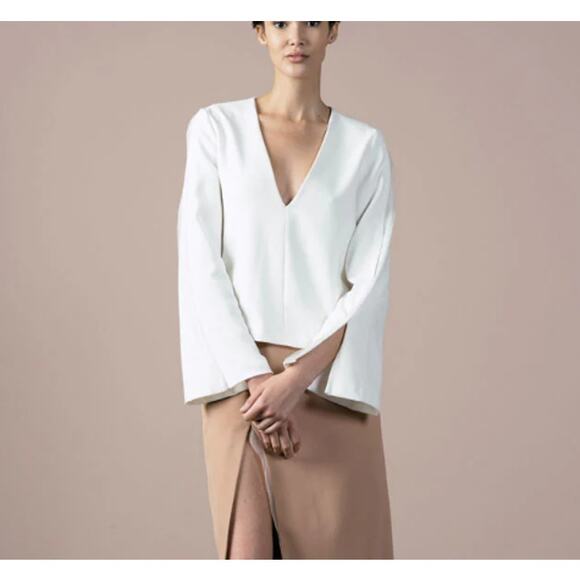 Vivian Chan Crystal Top in Chardonnay Medium NWT - Picture 1 of 12